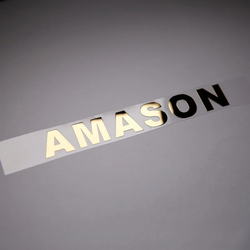 Thin Nickel Metal Sticker Logo